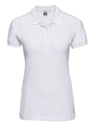 Russel-polo-manica-corta-donna-bianco-je566f