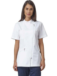 Siggi-casacca-manica-corta-kate-con-zip-centrale-bianco-04CS1689