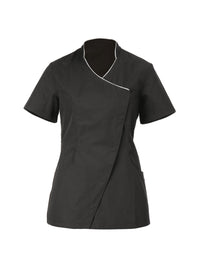 giblor-casacca-donna-sion-misto-cotone-poliestere-manica-corta-estetica-nero-14P02K458