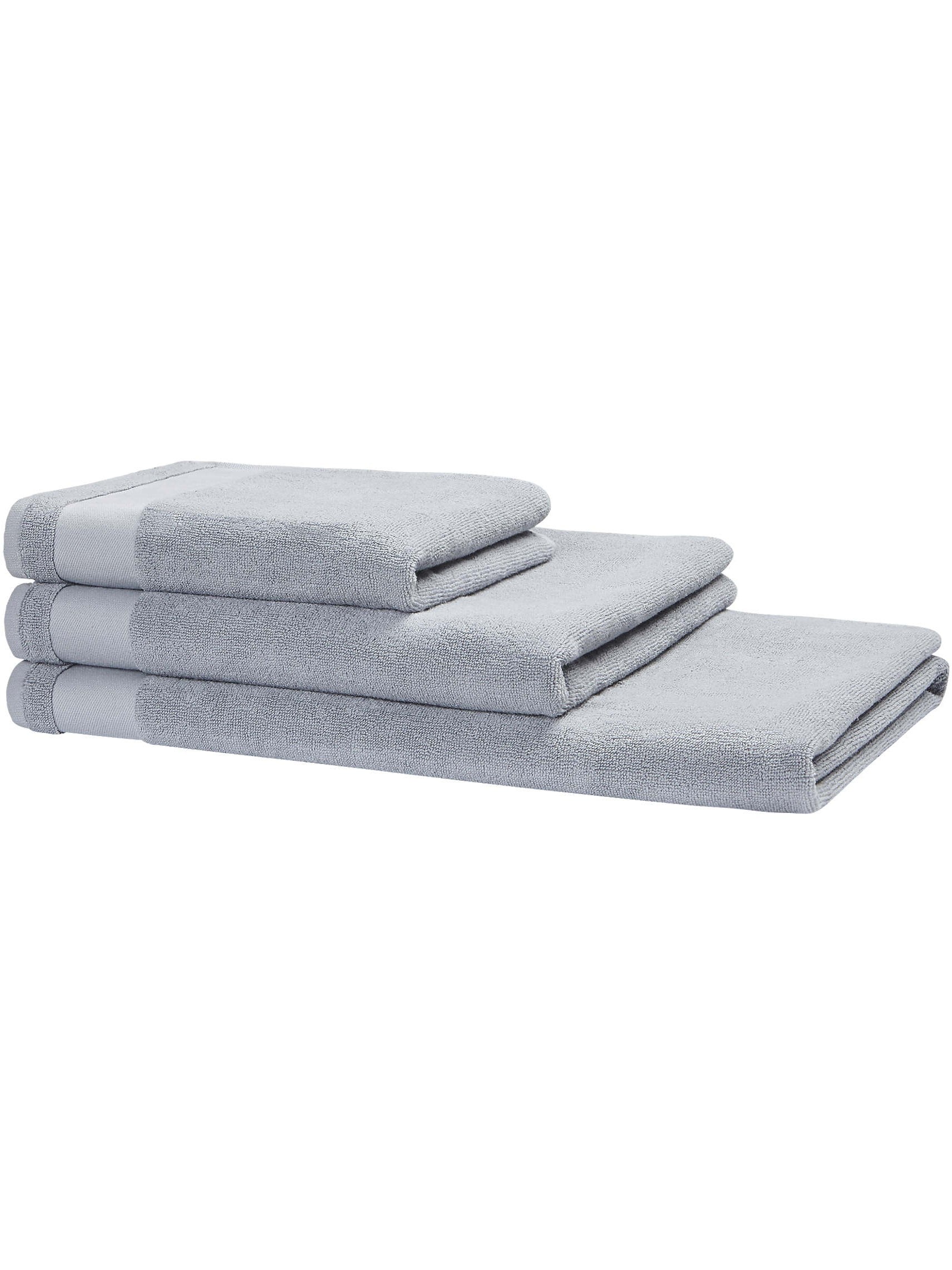 Asciugamano-in-morbida-spugna-ospite-set-professionale-colorato-grigio