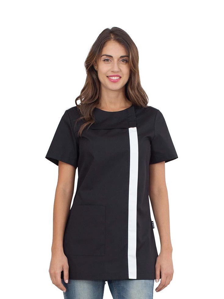 Casacca-bertie-manica-corta-bianca-nera-estetica