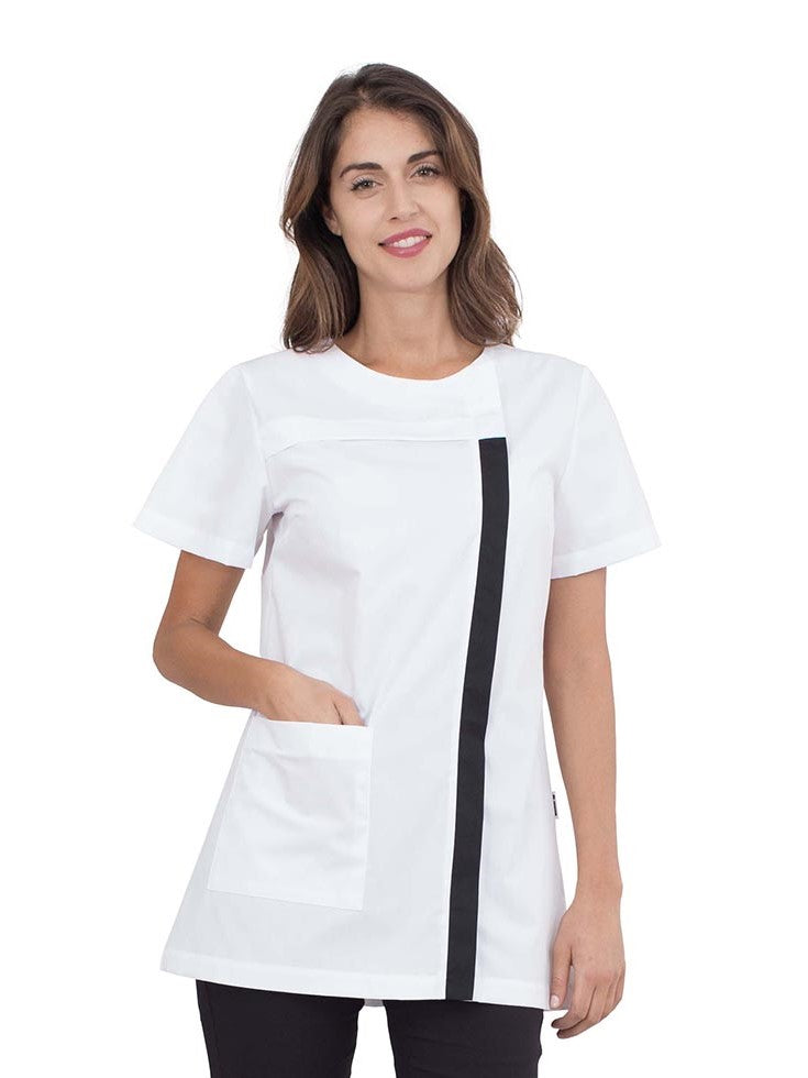 Casacca-bertie-manica-corta-bianca-nera-estetica