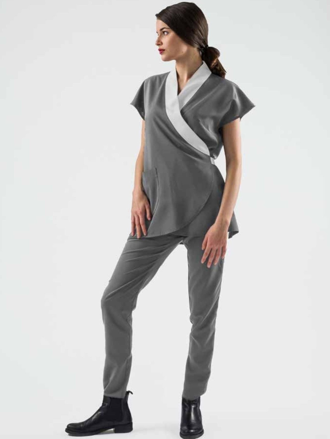 Pantaloni estetica microfibra Kristal – West Rose Estetica