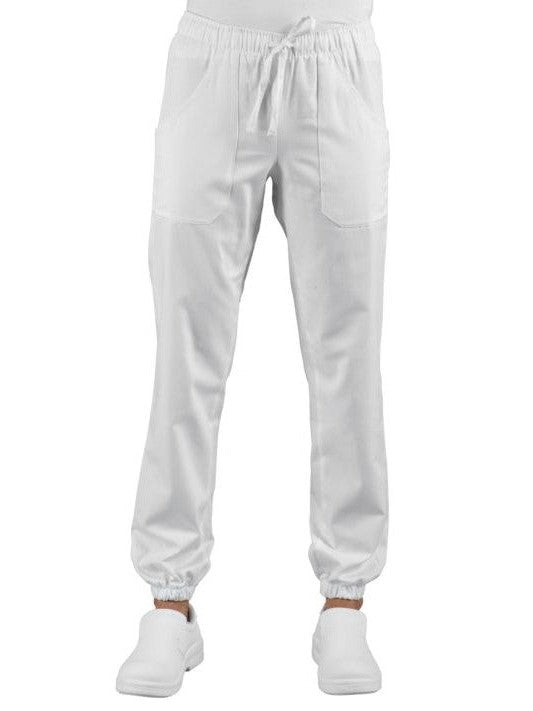 Isacco-pantagiaffa-pantalone-con-elastico-tasche-laterali-bianco