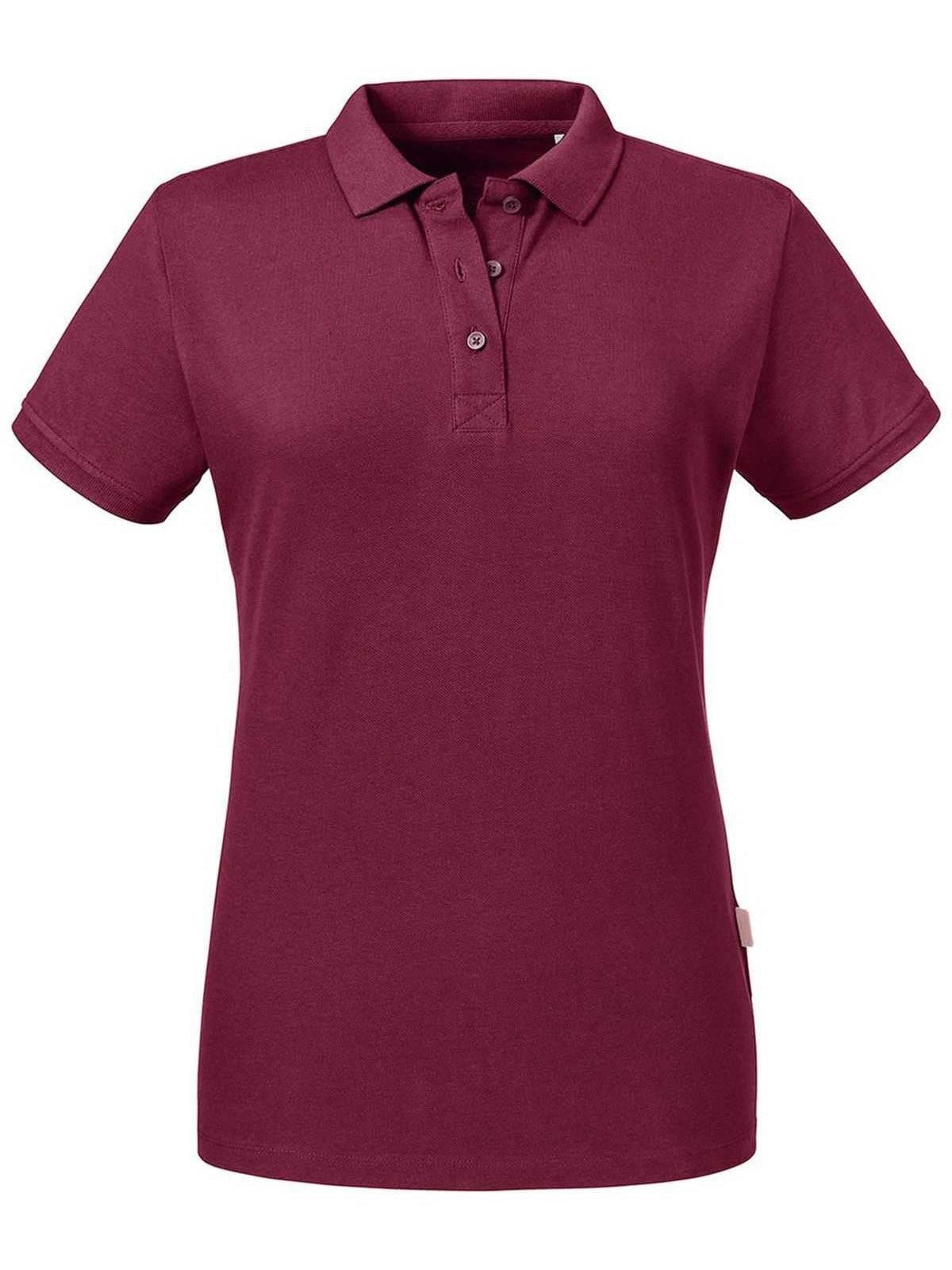 Jrc-polo-manica-corta-donna-bordeaux-je508f