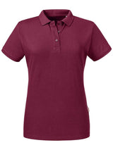 Jrc-polo-manica-corta-donna-bordeaux-je508f
