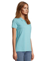 Polo-donna-maniche-corte-azzzurra