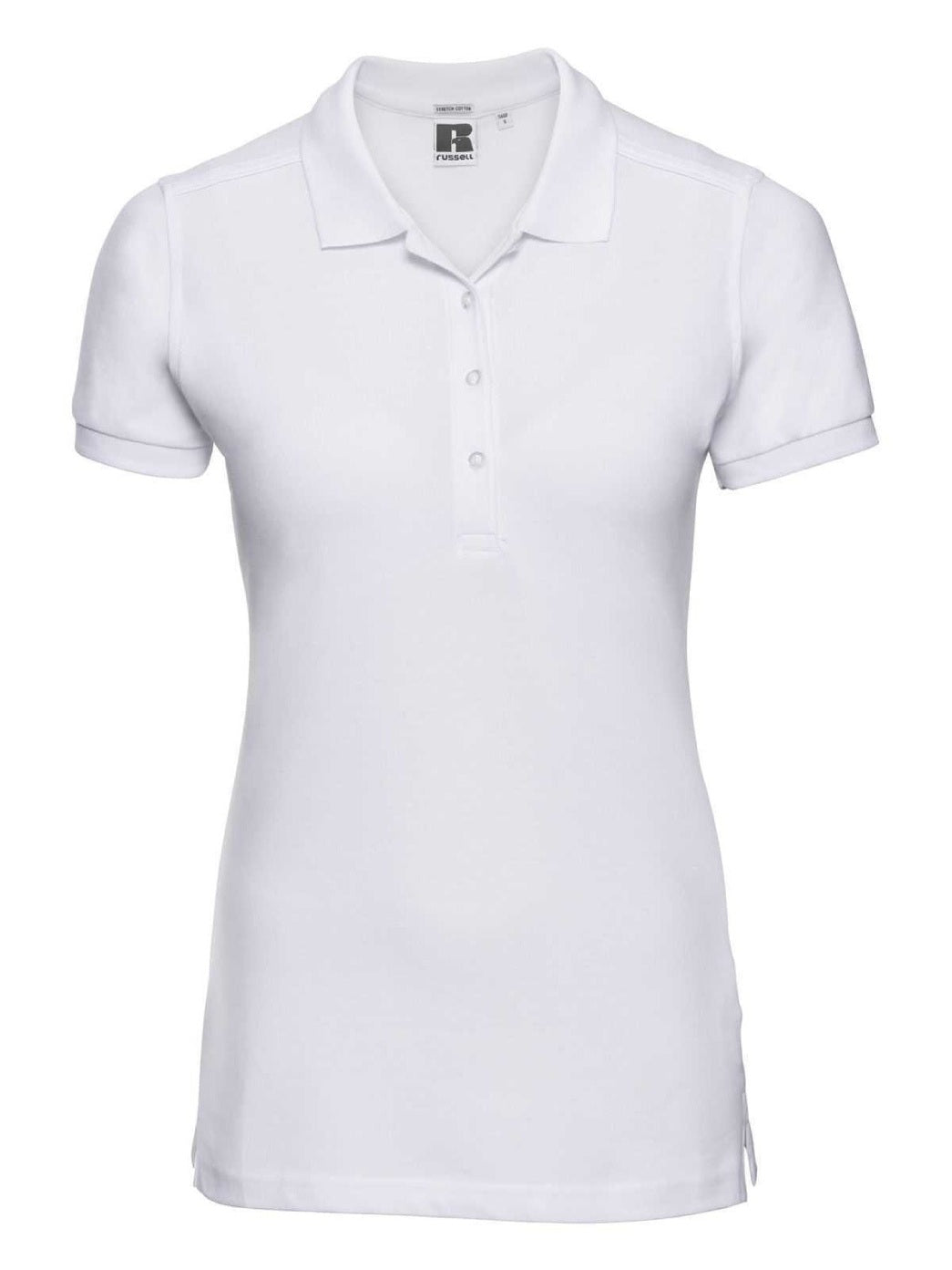 Russel-polo-manica-corta-donna-bianco-je566f