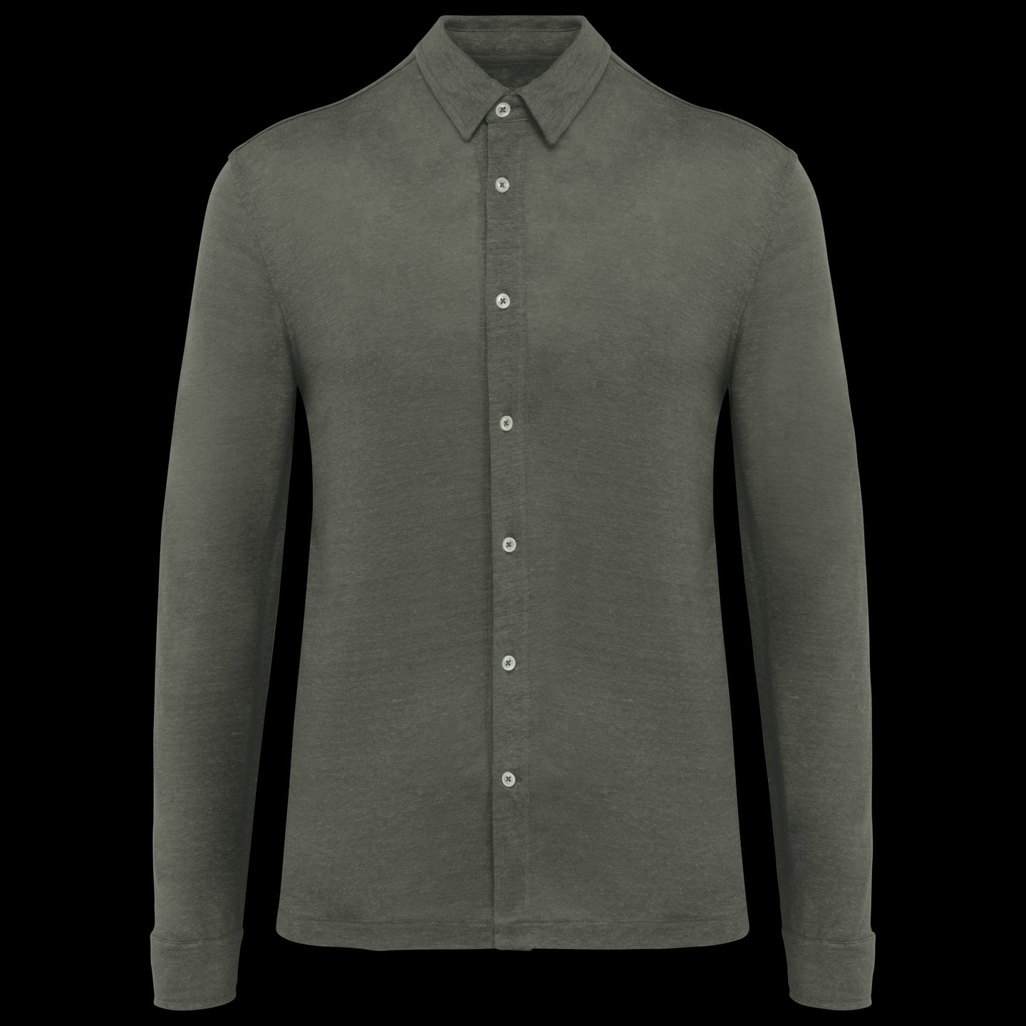 Spasso-camicia-manica-lunga-organic-kaky-SP518