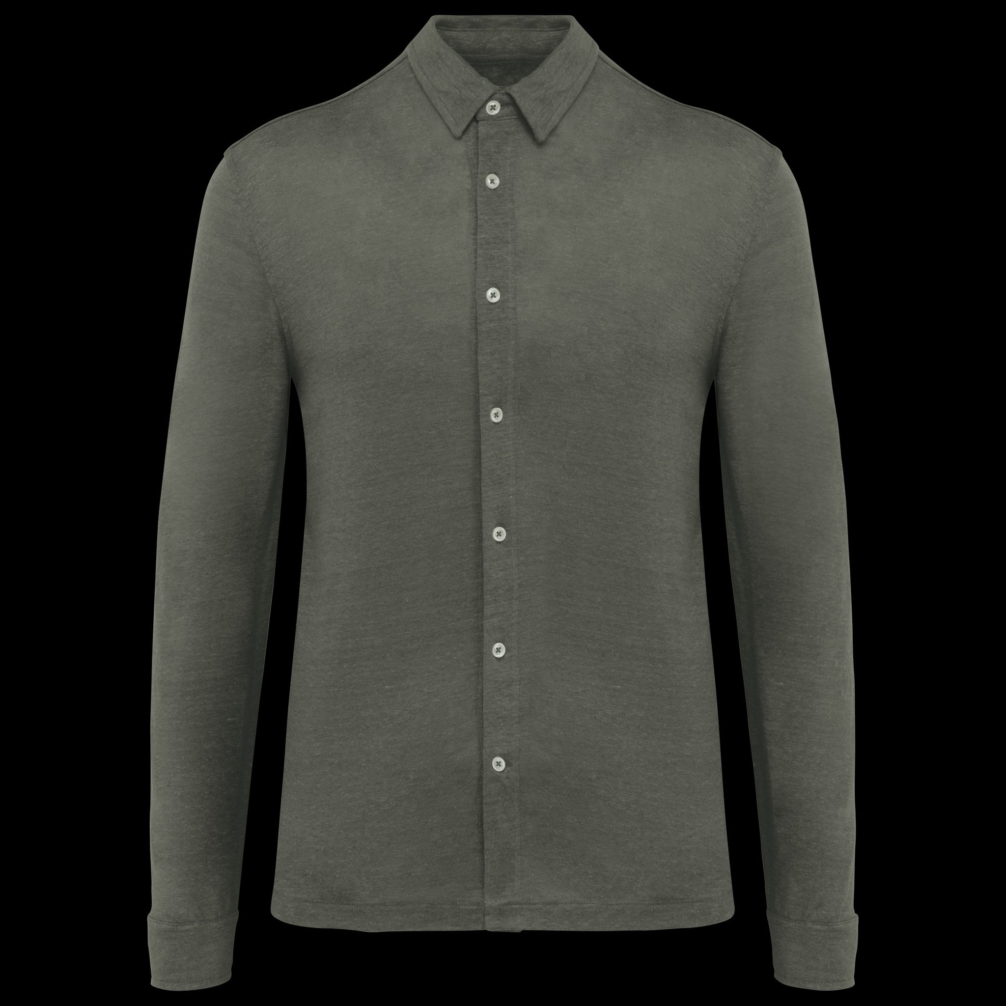 Spasso-camicia-manica-lunga-organic-kaky-SP518