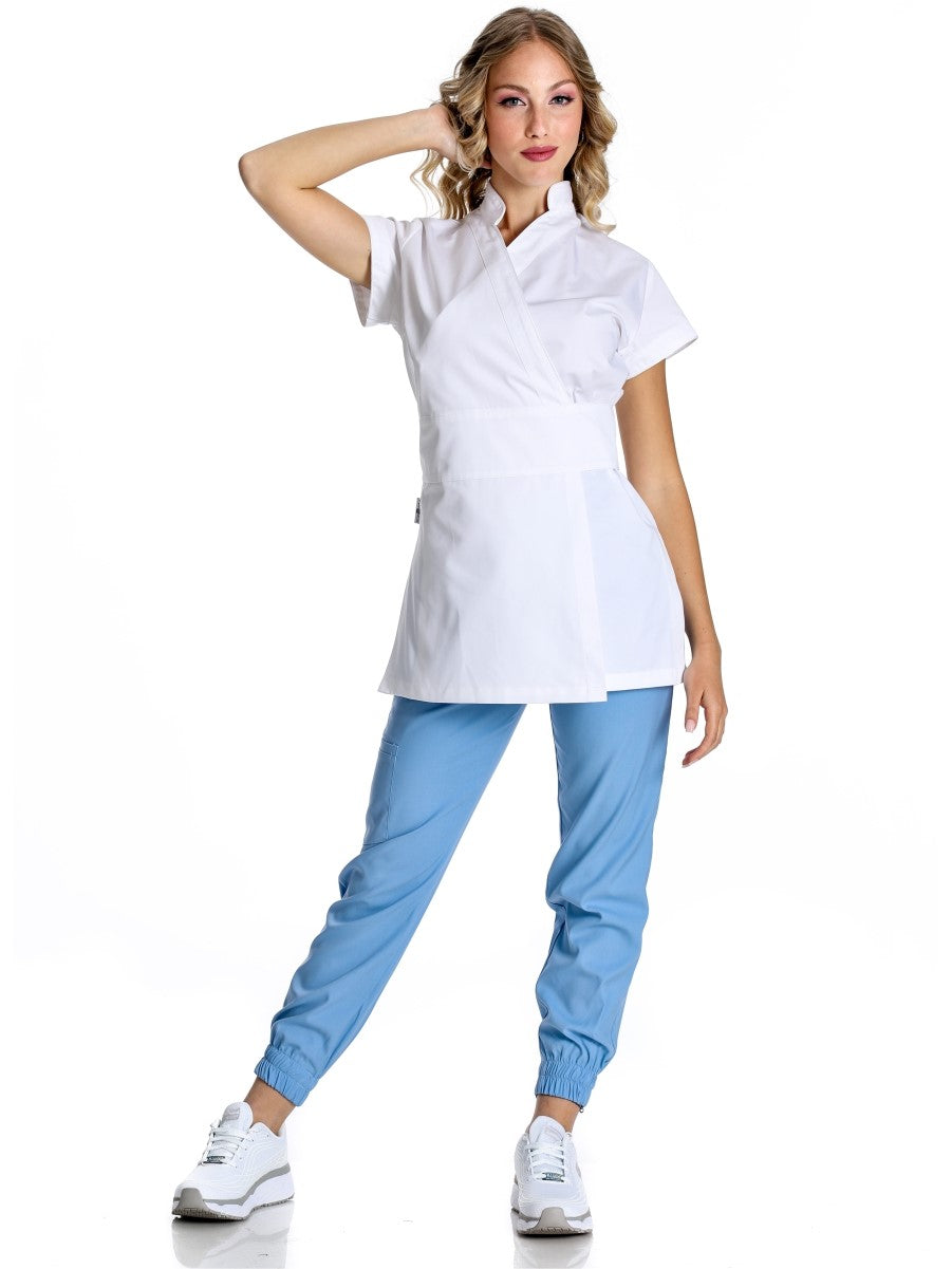 Kimono Jasmine per Estetista in Cotone Eleganza e Comfort