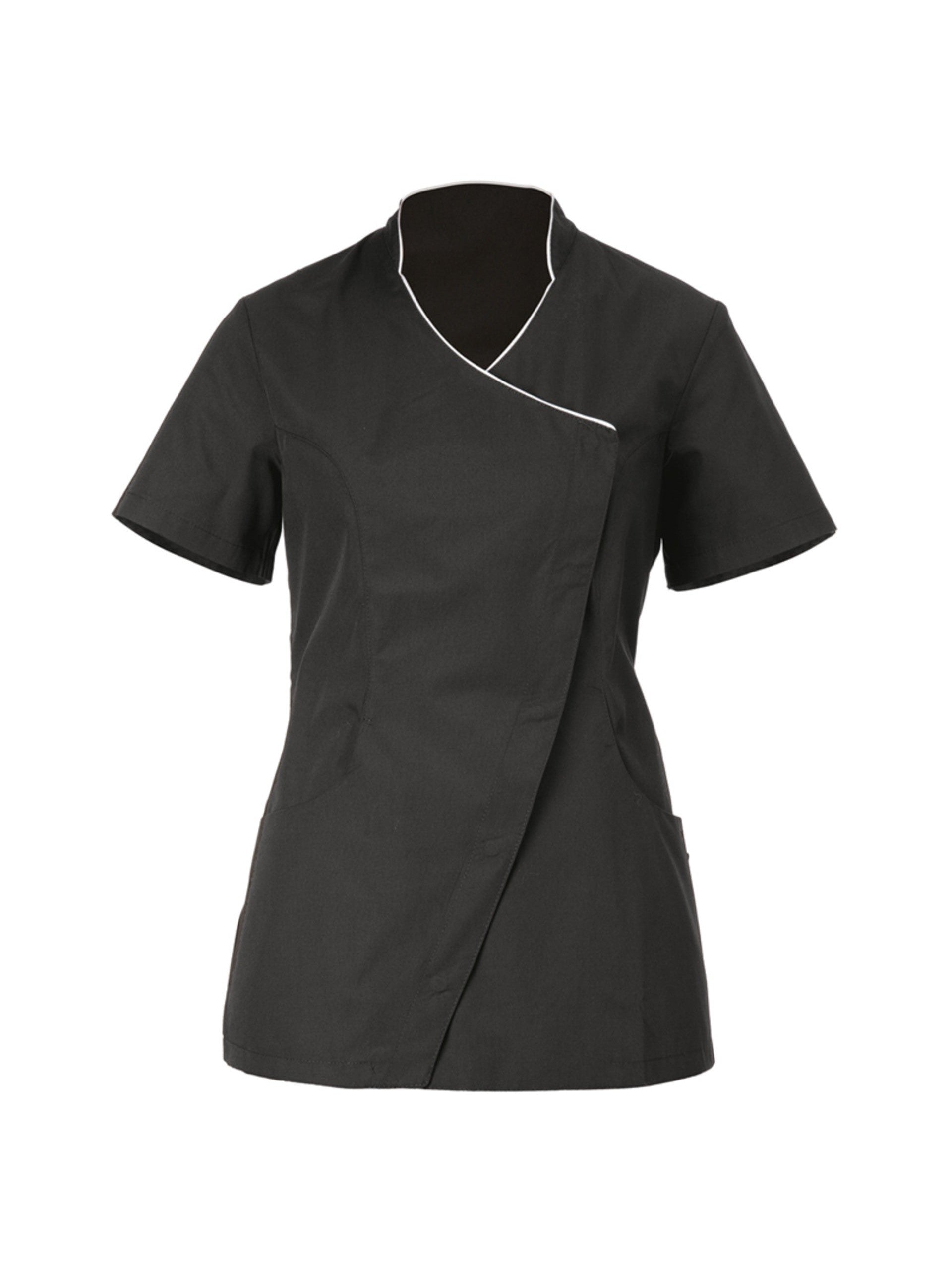 giblor-casacca-donna-sion-misto-cotone-poliestere-manica-corta-estetica-nero-14P02K458