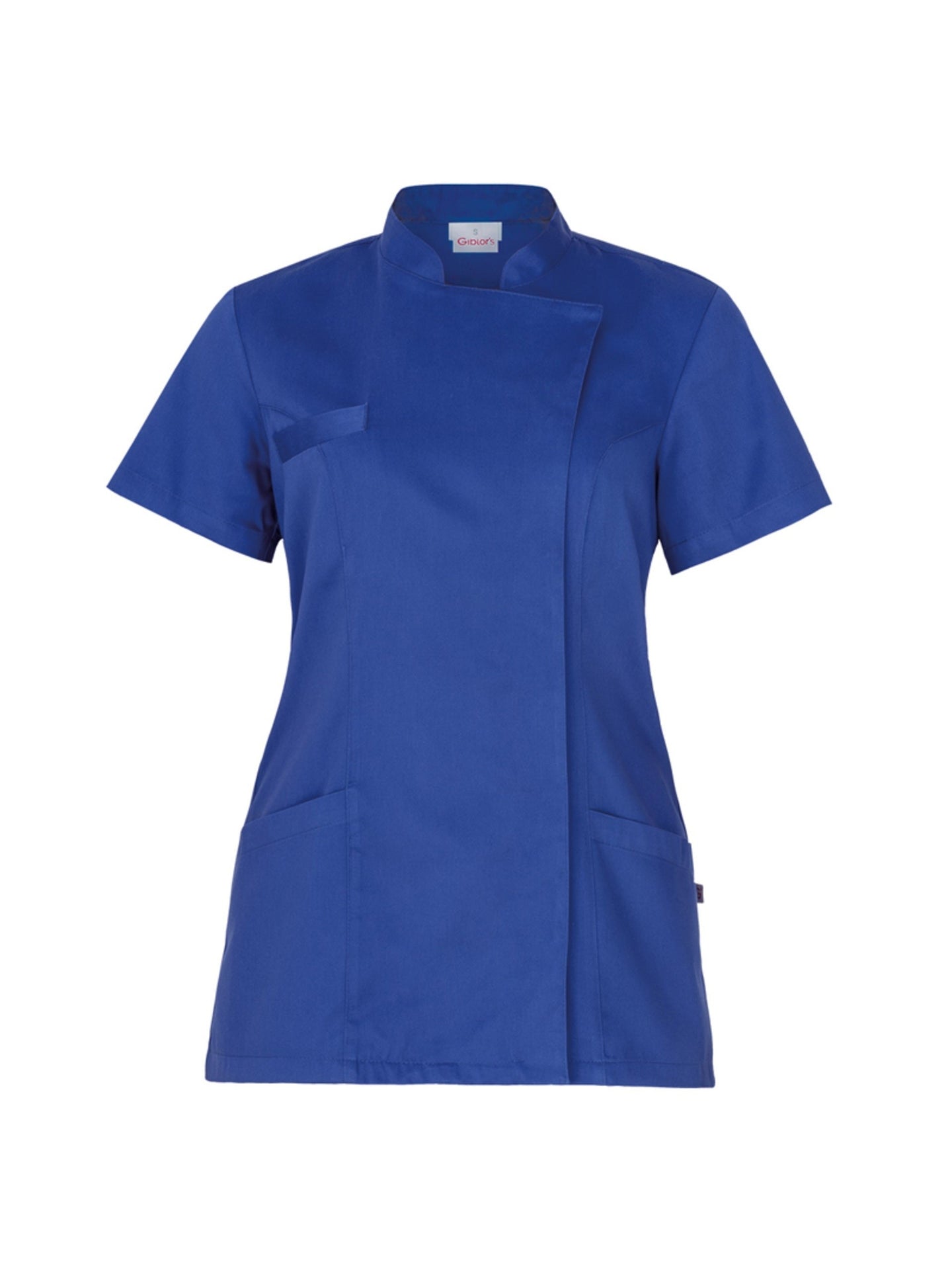 giblors-casacca-tati-donna-manica-corta-bottoni-nascosti-bluette-17p03k494
