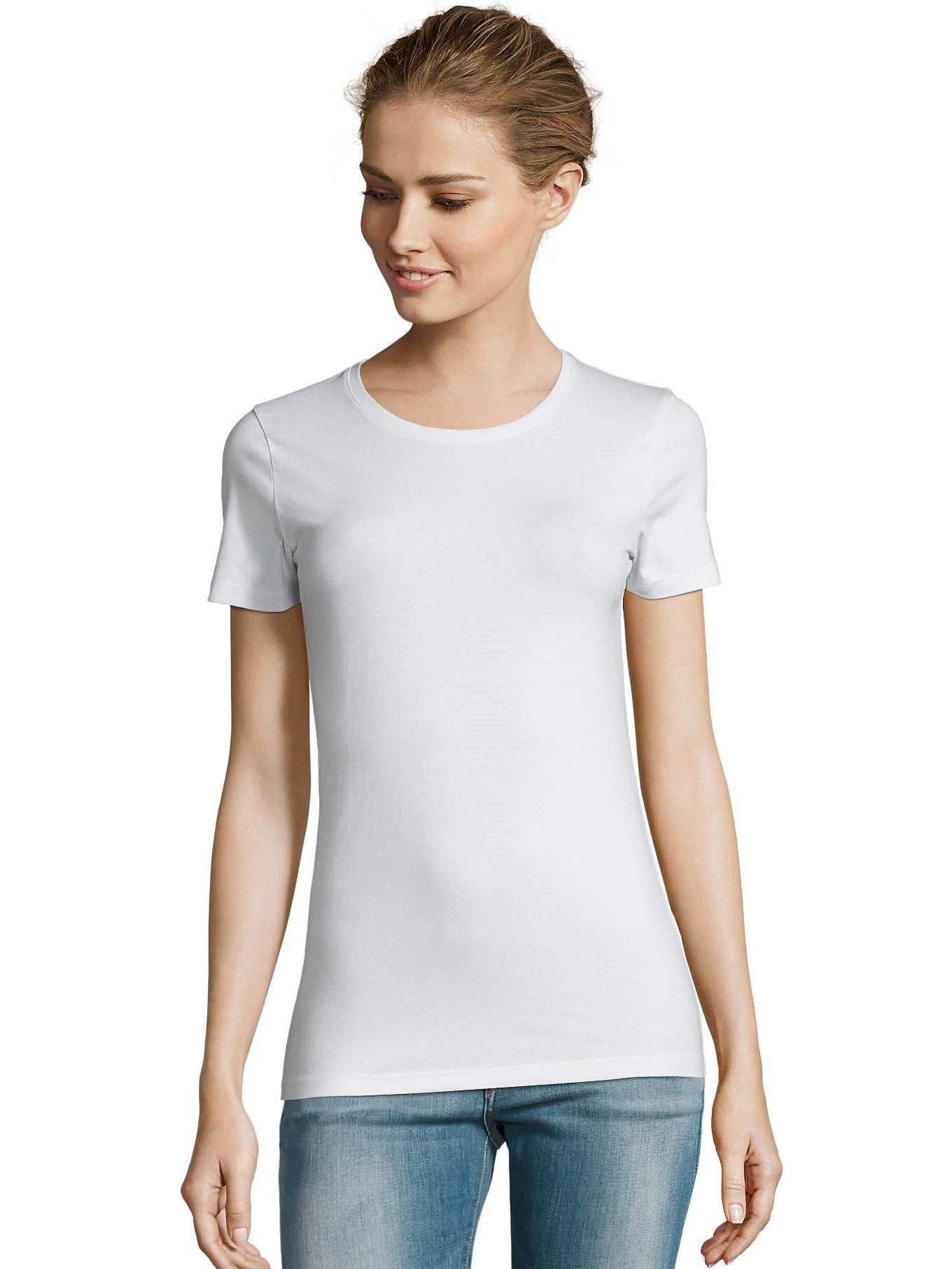 T-shirt donna cotone stretch Millenium 190 gr