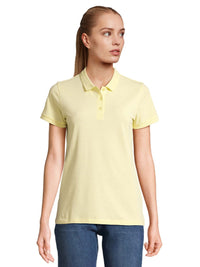 polo-donna-maniche-corte-gialla