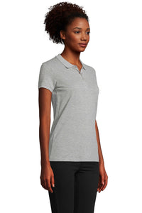 polo-maica-corta-donna-grigio