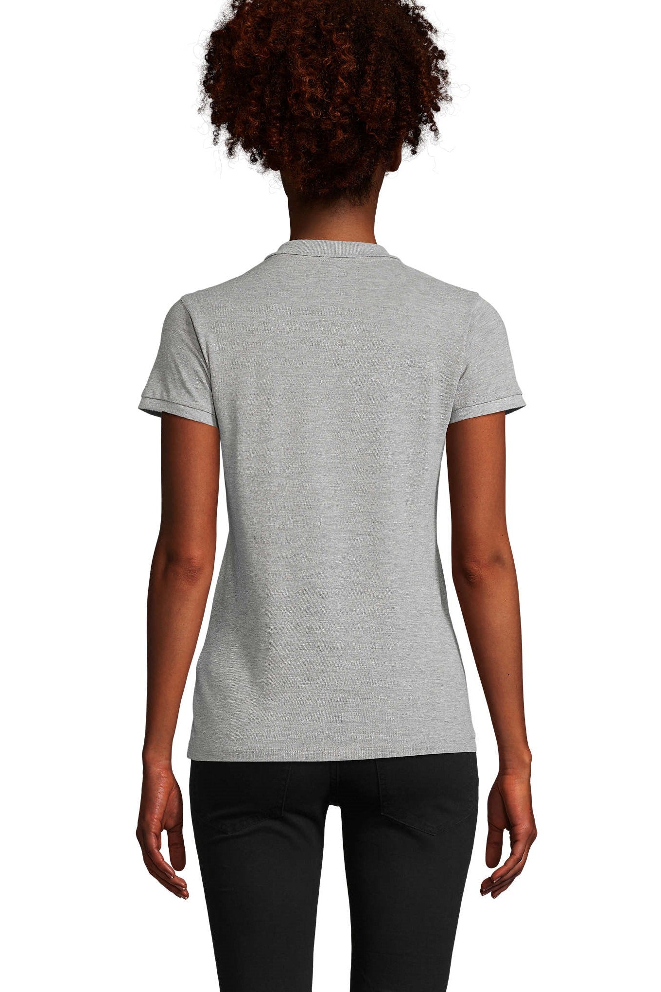 sols-polo-planet-donna-manica-corta-grigio