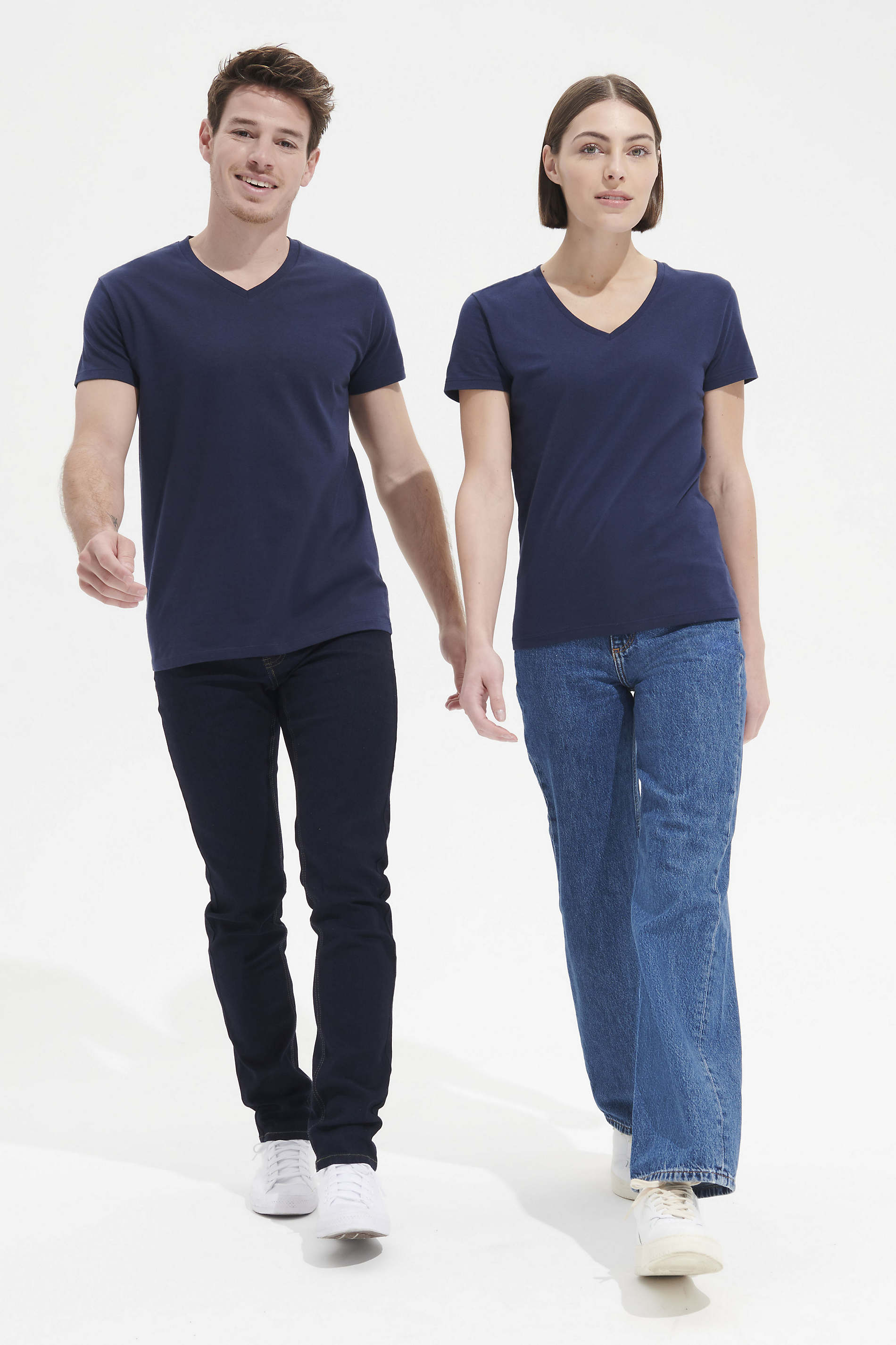 t-shirt-scollo-a-v-manica-corta-blu